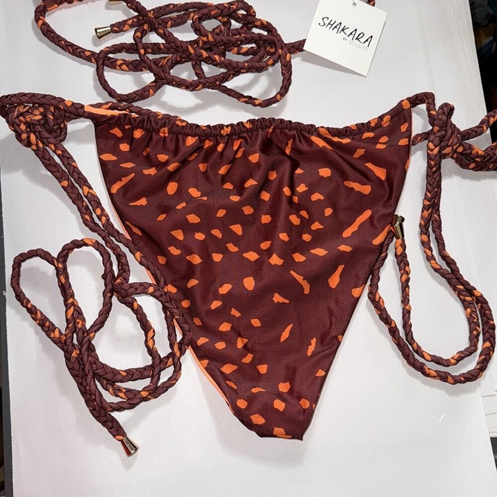 Shakara by ofuure nwt plus size reversible strappy cheeky bikini - Picture 7 of 14